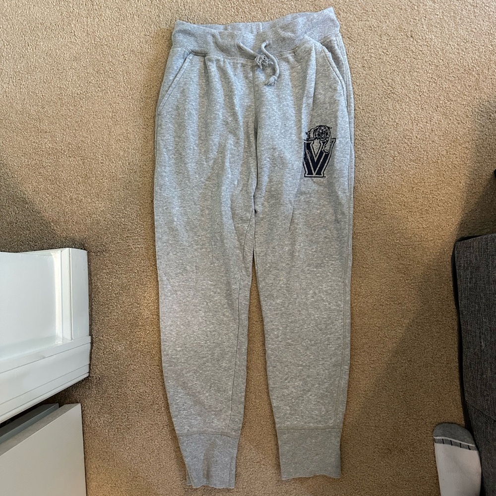 Champion Gray Villanova Sweatpants Tapered Fleece Joggers